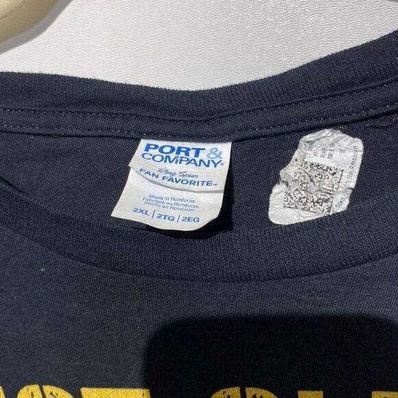 Port & Company Men's Short Sleeve Statement Casual T-Shirt Black Size 2XL - Picture 4 of 7